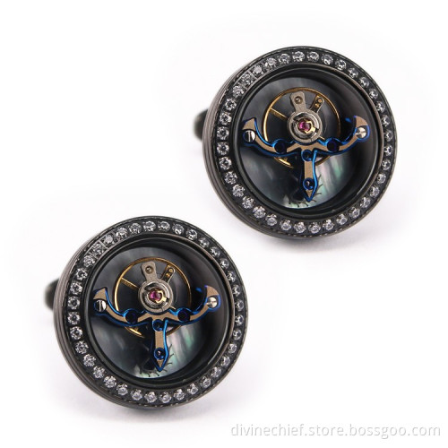 316L Stainelss Steel Men Suit Shirt Cufflinks With Custom Logo